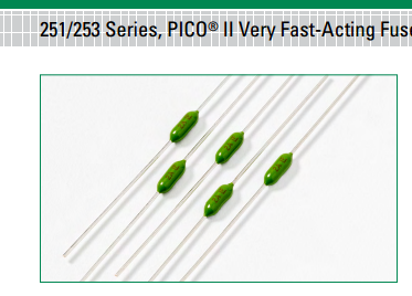 251 系列 - PICO? II特快熔斷超小型軸向引線式保險(xiǎn)絲